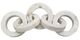 A & B Home White Link Marble Chain Sculpture-1
