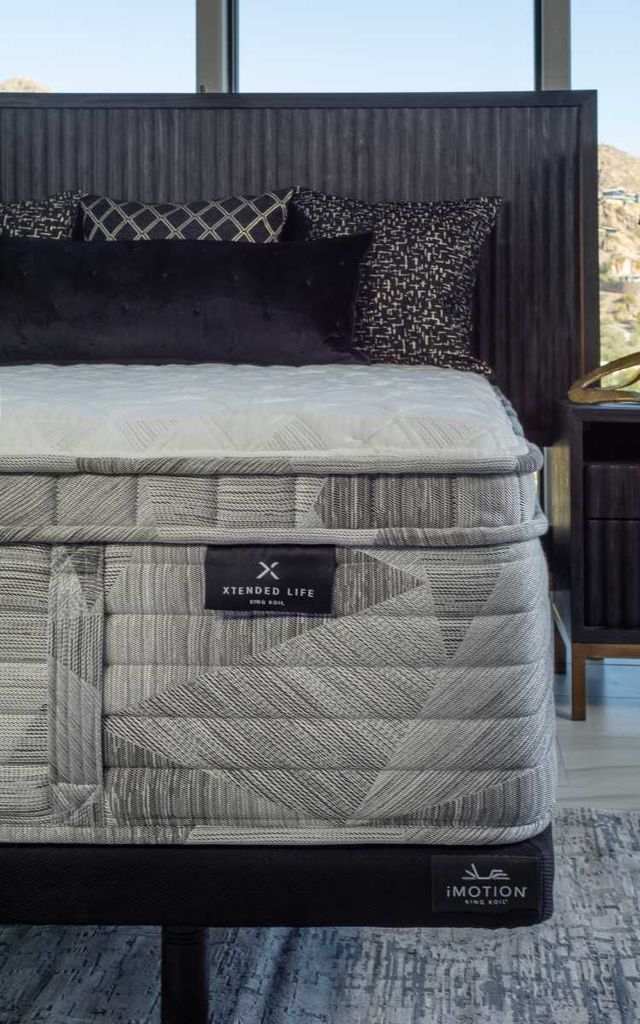 King Koil® Xtended Life Overture Wrapped Coil Plush Euro Top Twin XL Mattress-3