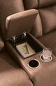 Benchcraft® Mackmenville Caramel Manual Reclining Loveseat with Console-5