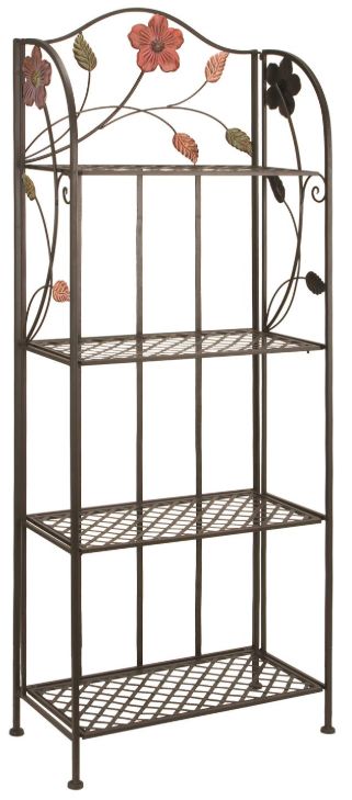 Deco Marche Black Tall Folding Bakers Rack-0