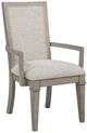 New Classic® Home Furnishings Mariana Gray/Vintage Creme Upholstered Arm Chair-0