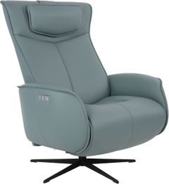 Fauteuil inclinable pivotant Modern Living en cuir Fjords®