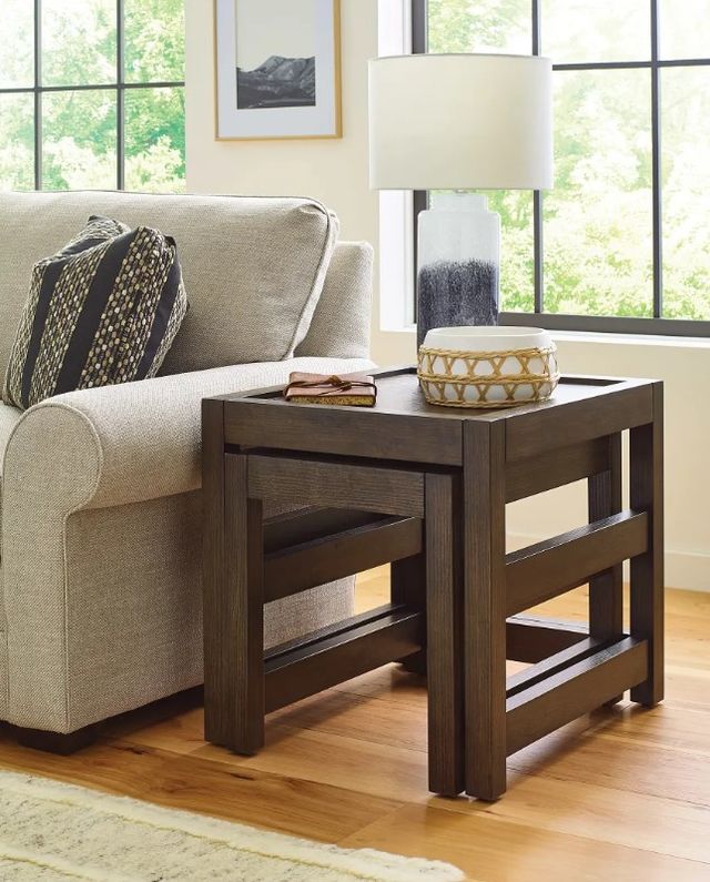 Hammary® Nyles Cocoa Nesting End Table-1