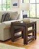 Hammary® Nyles Cocoa Nesting End Table-1
