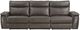 Homelegance® Maroni Dark Brown Double Power Reclining Sofa with Power Headrests-2