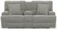 iAmerica Romeo Stone Layflat Power Reclining Console Loveseat with Zero Gravity -2