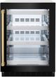 ZLINE Autograph Edition Touchstone 5.2 Cu. Ft. Stainless Steel Beverage Center with Black Stainless Steel Glass Door and Polished Gold Handle-0