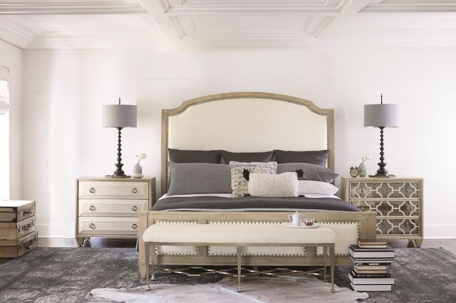Bernhardt Santa Barbara Beige/Sandstone Queen Panel Bed-1