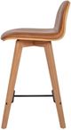 Moe's Home Collection Napoli Leather Tan Counter Stool-2