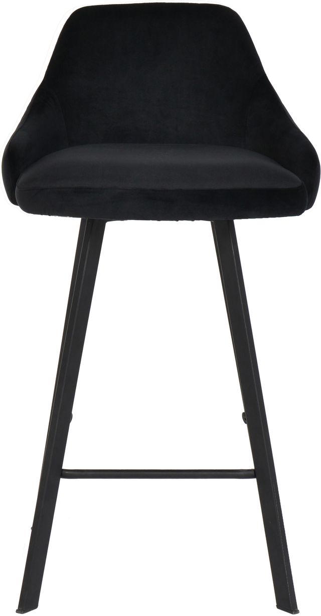 Meridian Furniture Viviene Black Velvet Counter Stool-3