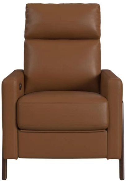 Elements International Tango Pebble Tan Power Recliner-2