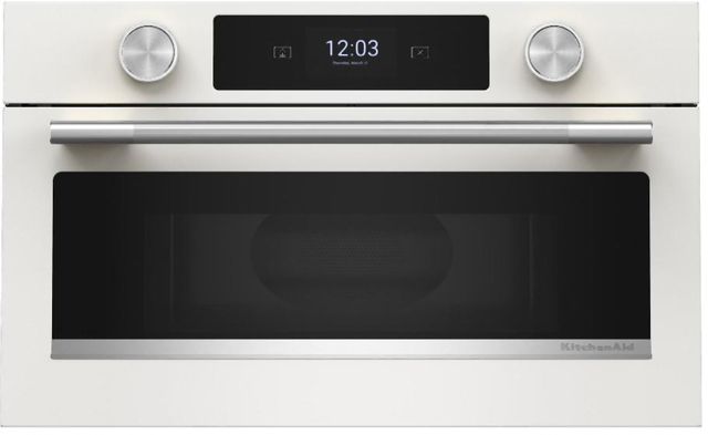 KitchenAid® 1.4 Cu. Ft. White Built-In Microwave with Air Fry-3