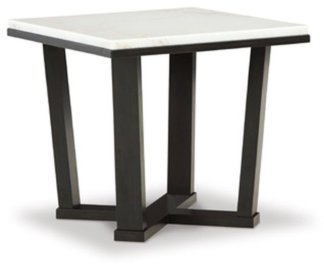 Fostead End Table - White/Espresso Fostead End Table - White/Espresso