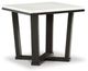Signature Design by Ashley® Fostead White End Table with Espresso Base-0