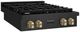 ZLINE Paramount Series Autograph Edition 30" Black Stainless Steel Gas Cooktop with Champagne Bronze Accents-1