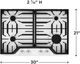 Frigidaire® 30" White Gas Cooktop-2