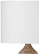 Bassett Mirror Caveette Brown/White Washed Table Lamp-1