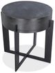 Riverside Furniture Freya Antique Charcoal Round Side Table-1