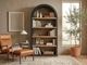 Sunny Designs™ Logan Black Magic/Oak Grove Arched Bookcase-1