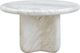 TOV Furniture Juju White Tall Faux Marble Indoor/Outdoor Round Coffee Table-3