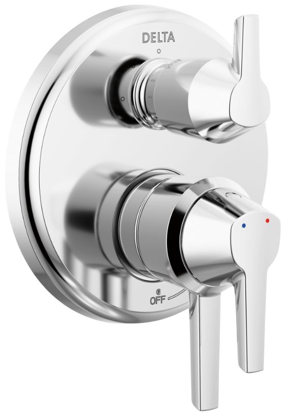 Delta Galeon® 17S Lumicoat® Chrome 3-Setting Integrated Diverter Trim-0
