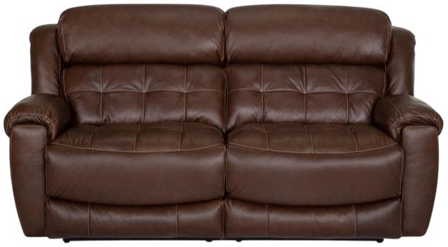 Franklin™ Corwin Dakota Brown Leather Dual Seat Power Reclining Sofa-0