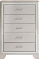 Signature Design by Ashley® Lonnix 4-Piece Silver Queen Panel Bed Set-4