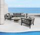 CabanaCoast® Customizable Cove Synthetic Fiber 16" Outdoor Round Side Table-5