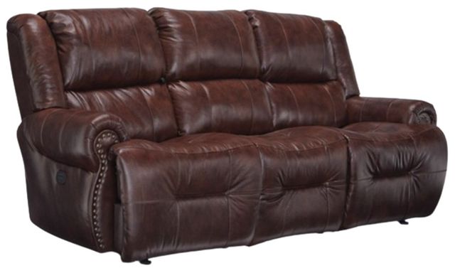 Best® Home Furnishings Customizable Genet Power Tilt Headrest Space Saver® Leather Sofa-0