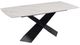 Furniture of America® Lenvik White Dining Table with Black Base-0