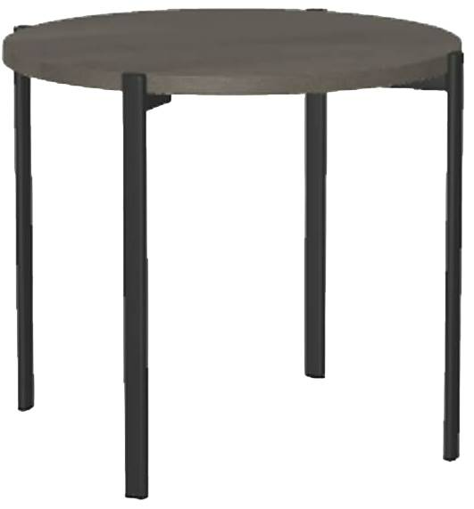 Amisco Customizable Maya 24" End Table with Solid Birch Top