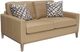 Bernards Elure Caramel Leather Loveseat-0
