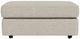 Flexsteel® Vail Silver Driftwood Cocktail Ottoman-1