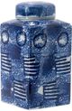 A & B Home Blue/White Jar-0
