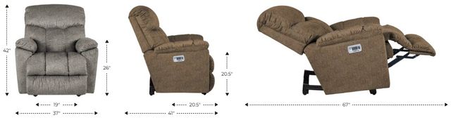 La-Z-Boy® Morrison Sable Power Wall Recliner with Headrest and Lumbar-2