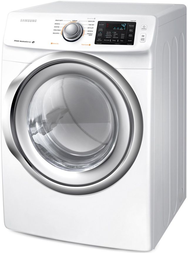 Samsung 7.5 Cu. Ft. White Front Load Gas Dryer-3
