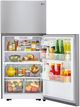 LG 30" 20.2 Cu. Ft. Stainless Steel Wide Top Freezer Refrigerator-4