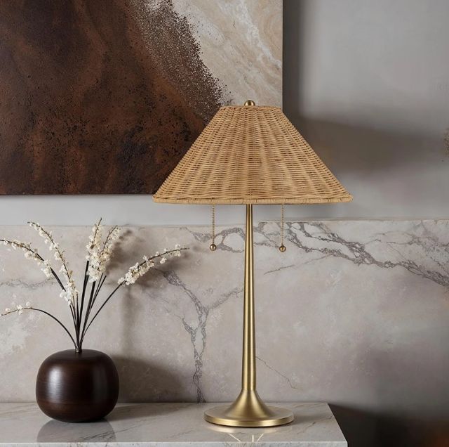 Renwil® Viana Dark Antique Brushed Brass Table Lamp-1