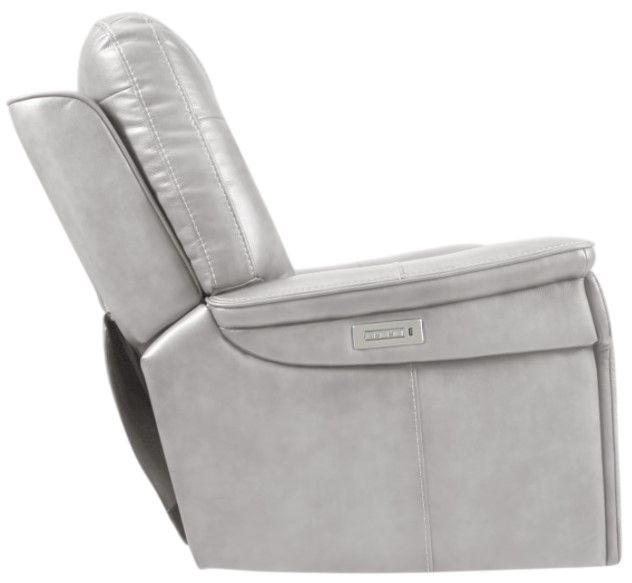 BarcaLounger® Sanibel Rainer Dove Leather Power Reclining Loveseat-3