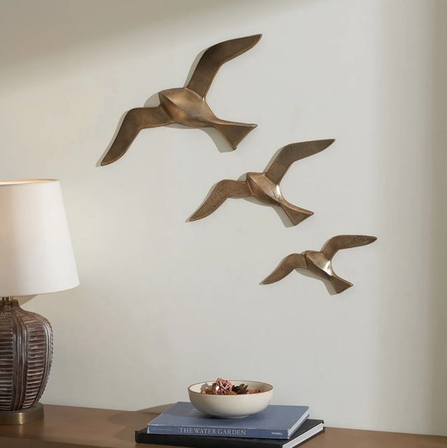 Renwil® Stevens 3-Piece Antique Brass Wall Art Set-1