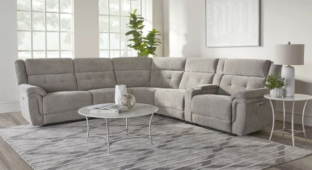 Parker House® Richland 6-Piece Bristol Gray Power Reclining L-Shape Sectional-1