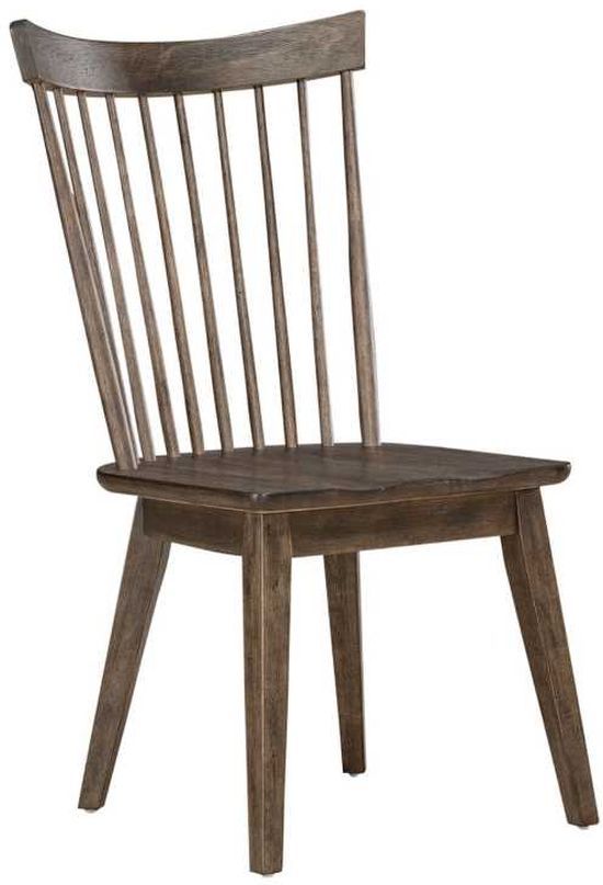 Liberty Furniture Midland Falls Rustic Brown Spindle Back Side Chair-0