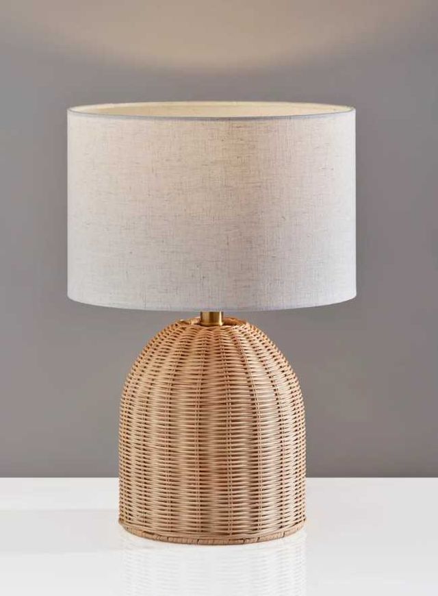 Adesso® Bali Light Rattan Table Lamp-1