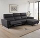 Furniture of America® Theola Black Power Reclining Sectional with Right Chaise-1