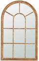 A & B Home Brown Large Arched Accent Mirror-1