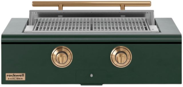 Caliber™ Rockwell 2-Burner Emerald Built-In Natural Gas Grill with Gold Hardware-0