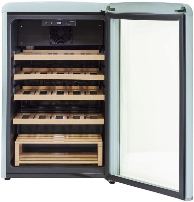 Unique® Appliances Classic Retro 4 Cu. Ft. Ocean Mist Turquoise Wine Cooler-1
