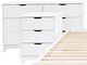 Powell® Portix 4-Piece White Queen Simple Bedroom Set-2