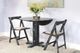 Sunny Designs™ Marina Black Sand Folding Chair-1