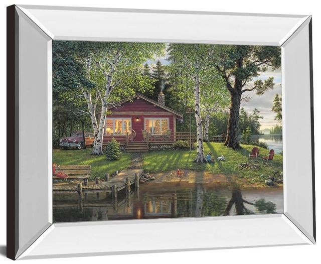 Classy Art Simpler Times by Kim Norlien Mirror Framed Wall Art-0